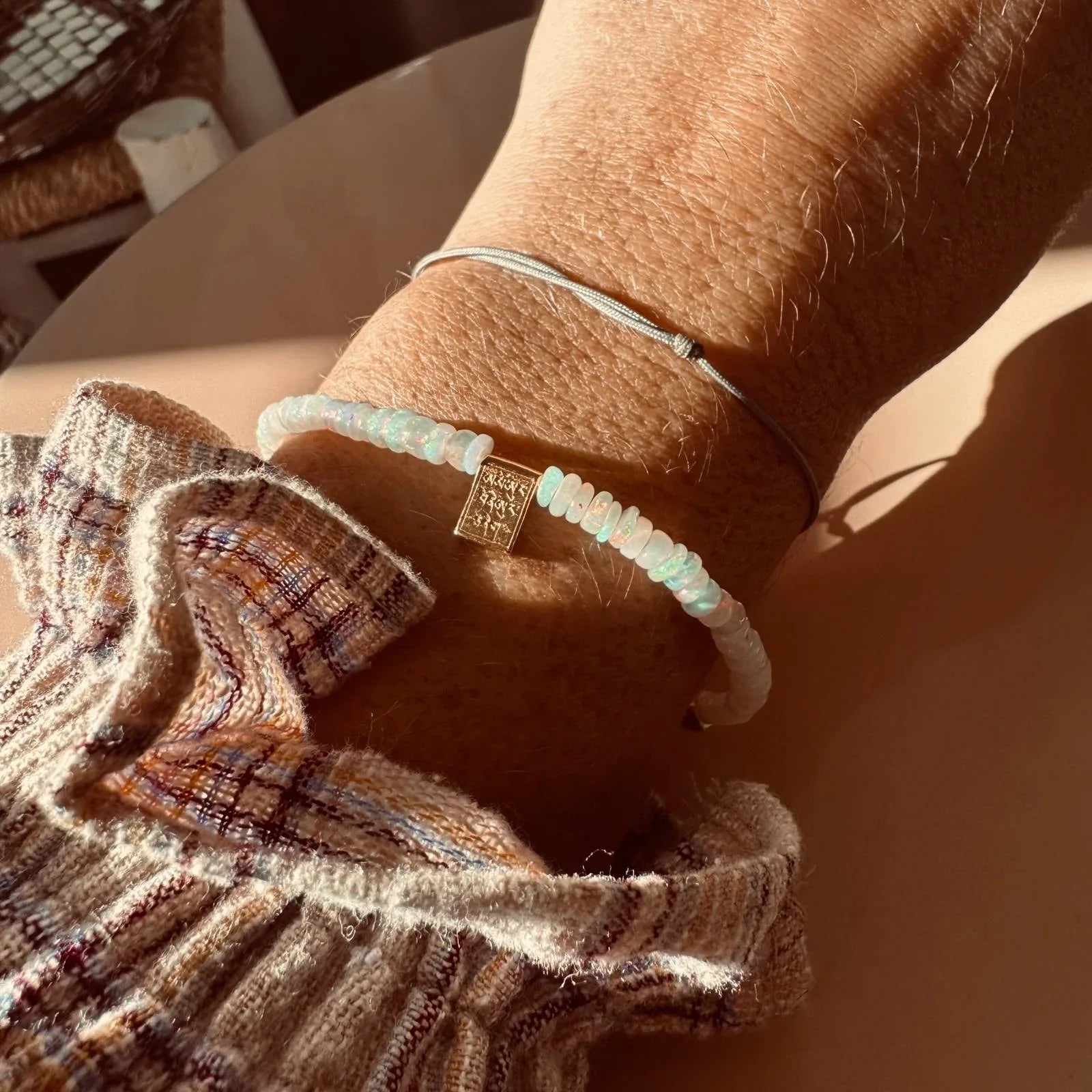 Bracelet Mala précieux - Opale