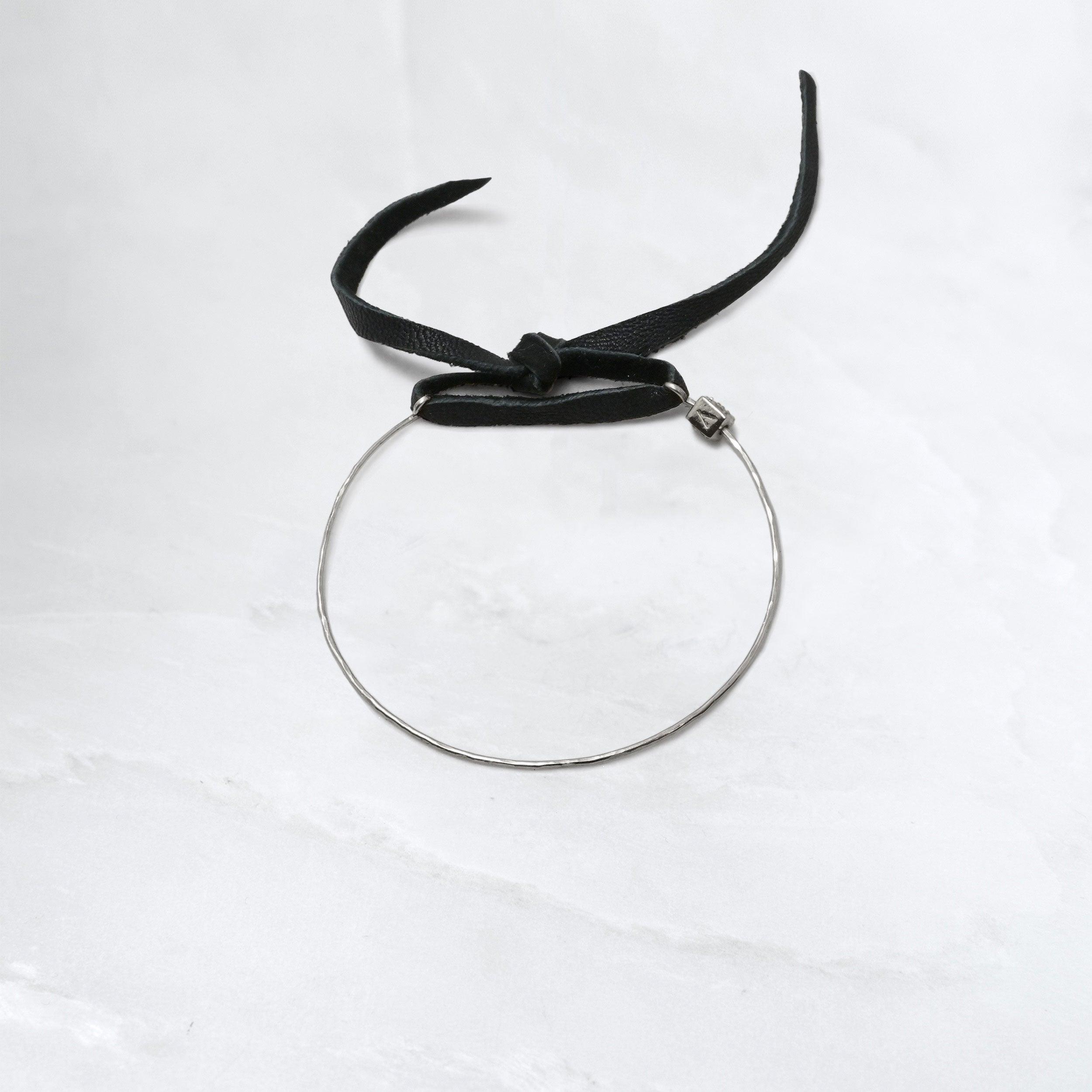 Bracelet ATELIER FIL D'ARGENT - Cuir - Roseparo Bijoux