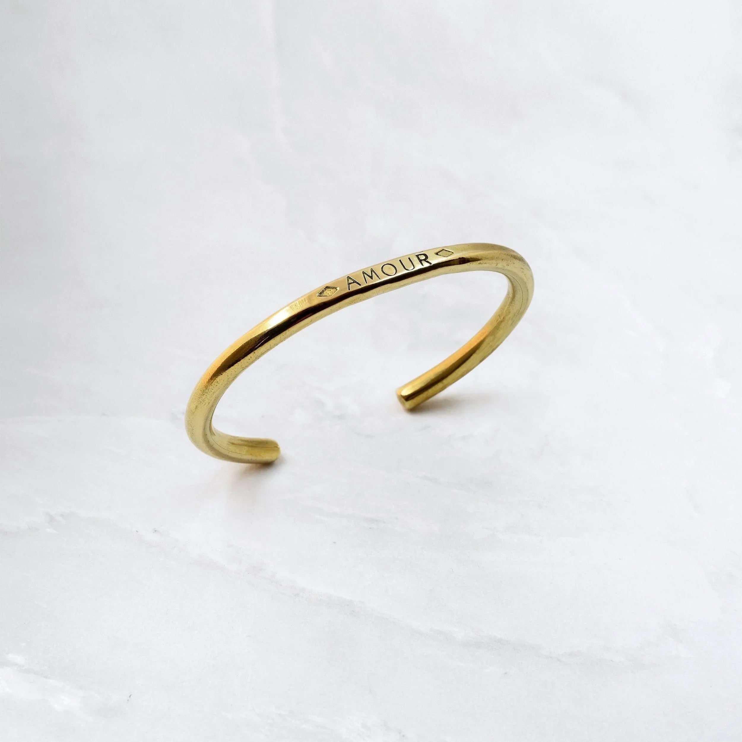 Bracelet JONC - LAITON, Amour - Roseparo Bijoux