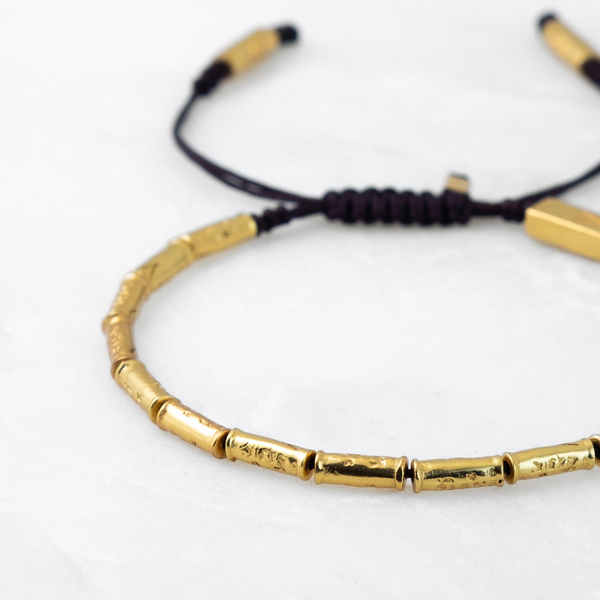 Bracelet ESSENTIEL - Jangbu doré - Roseparo Bijoux