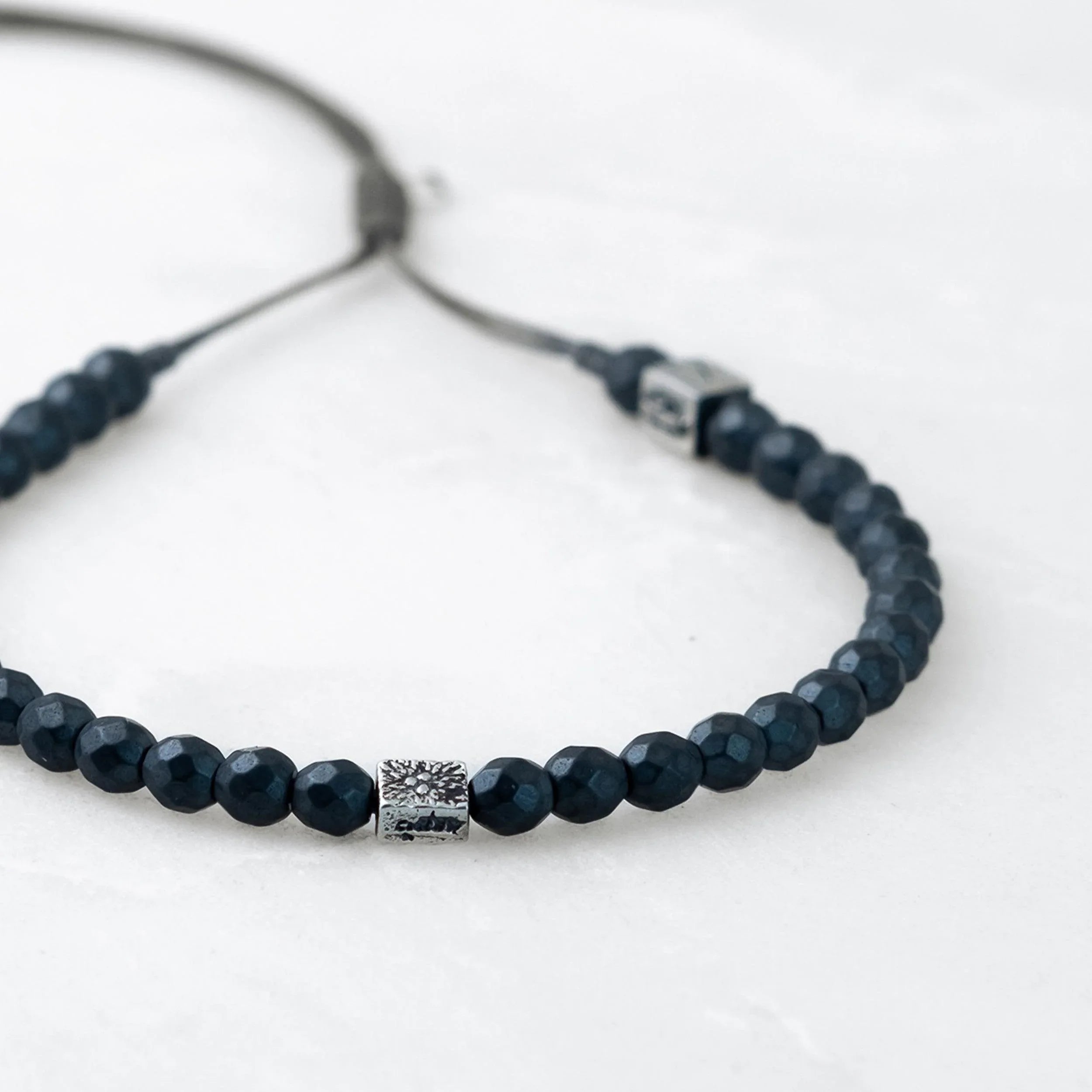 Bracelet MALA - Hématite-Argenté - Roseparo Bijoux