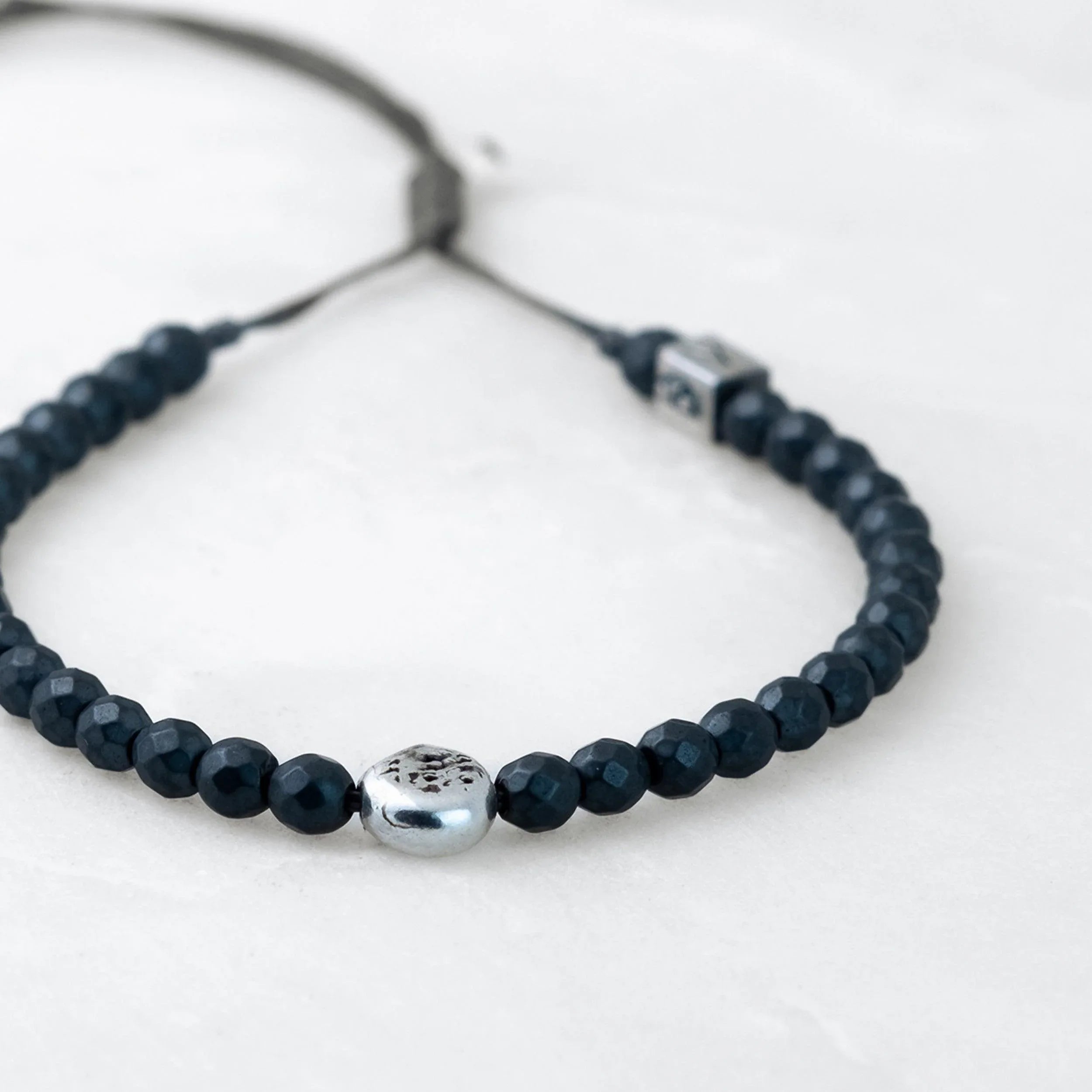 Bracelet MALA - Hématite-Argenté - Roseparo Bijoux