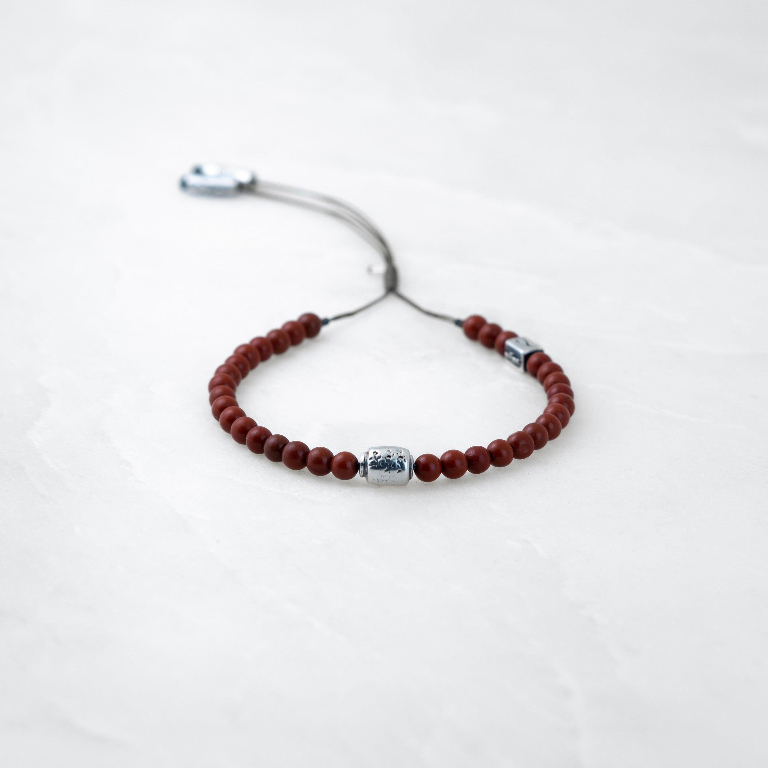 Bracelet MOSO - Jaspe - Argenté - Roseparo Bijoux