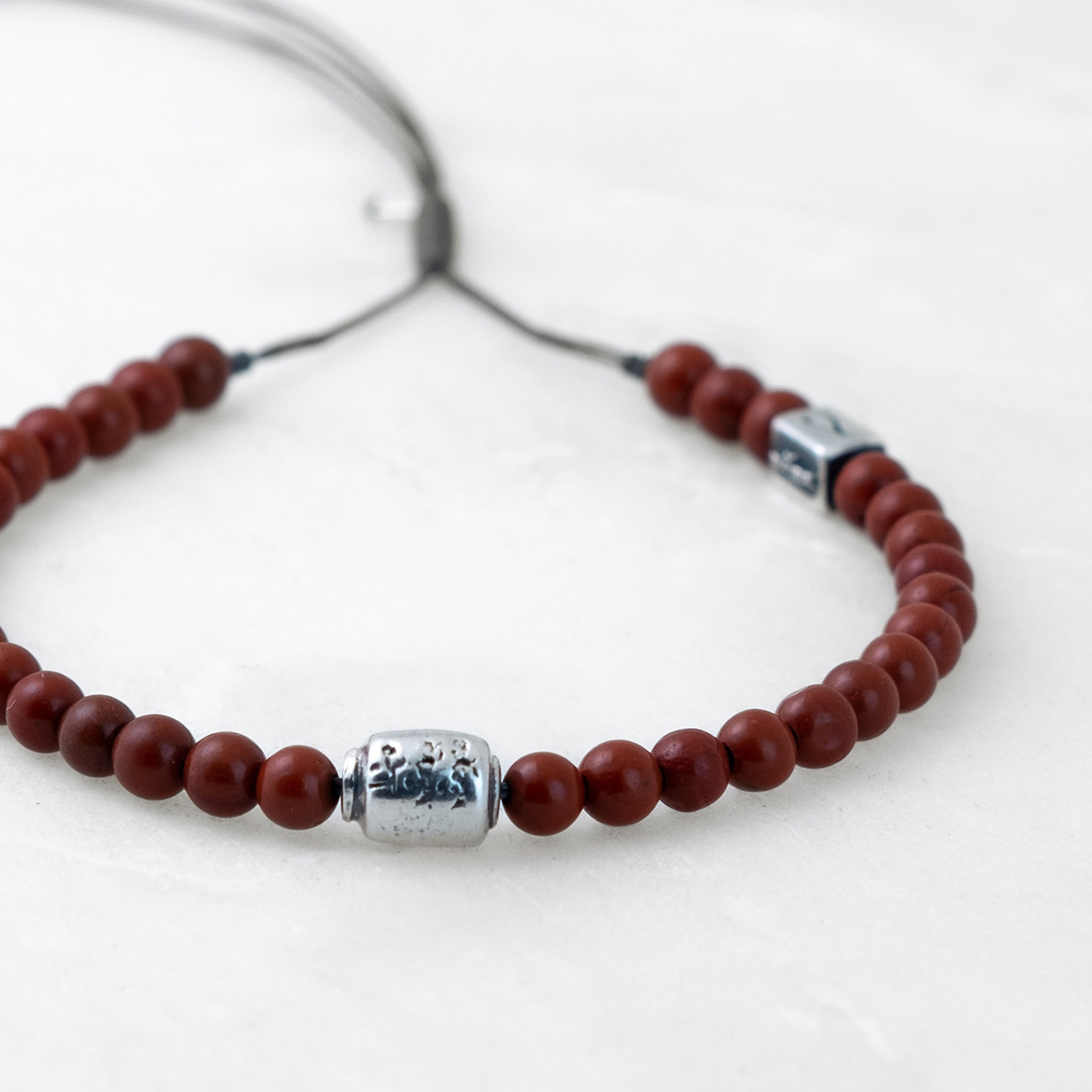 MALA bracelet - Jasper, silver Manikorlo