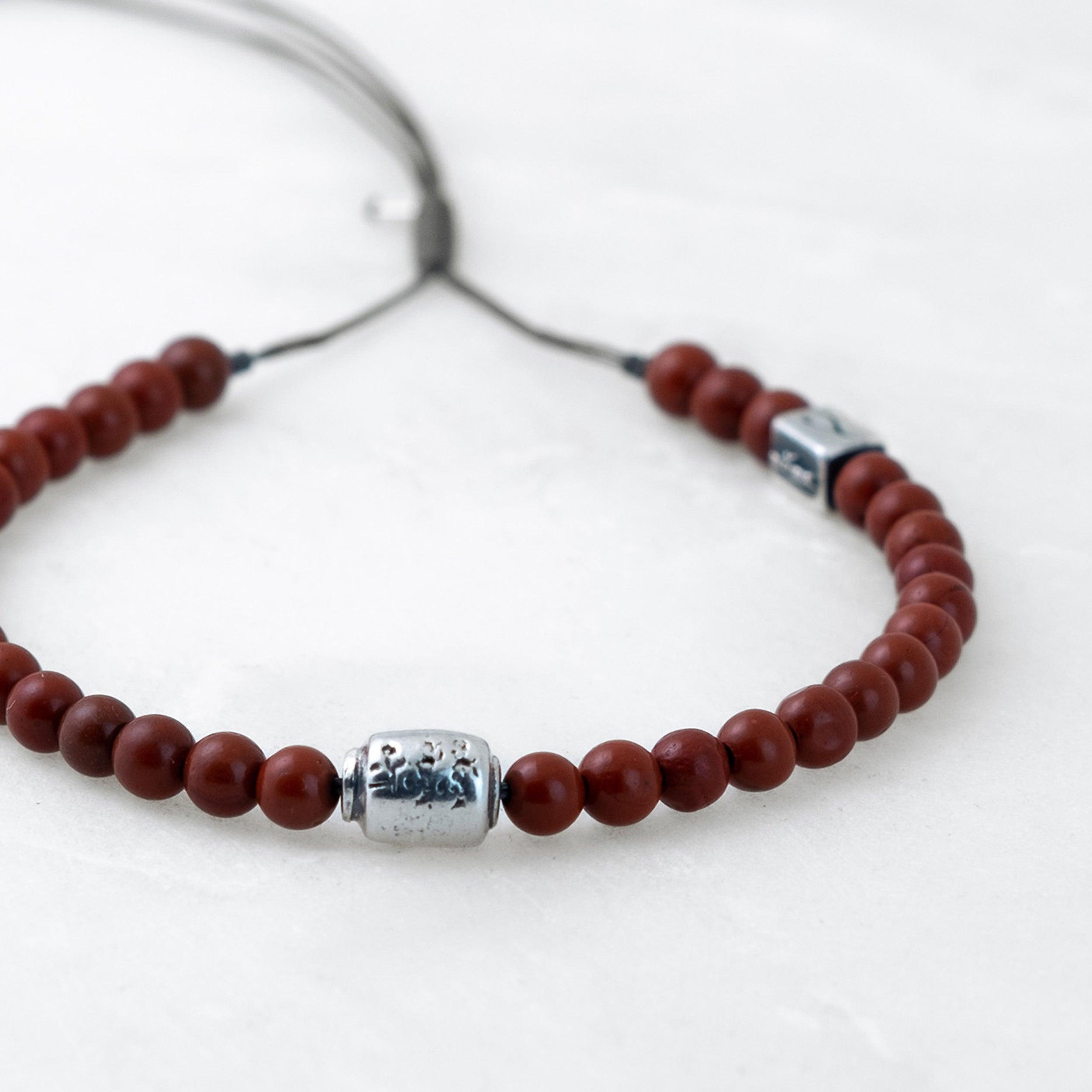Bracelet MOSO - Jaspe - Argenté - Roseparo Bijoux