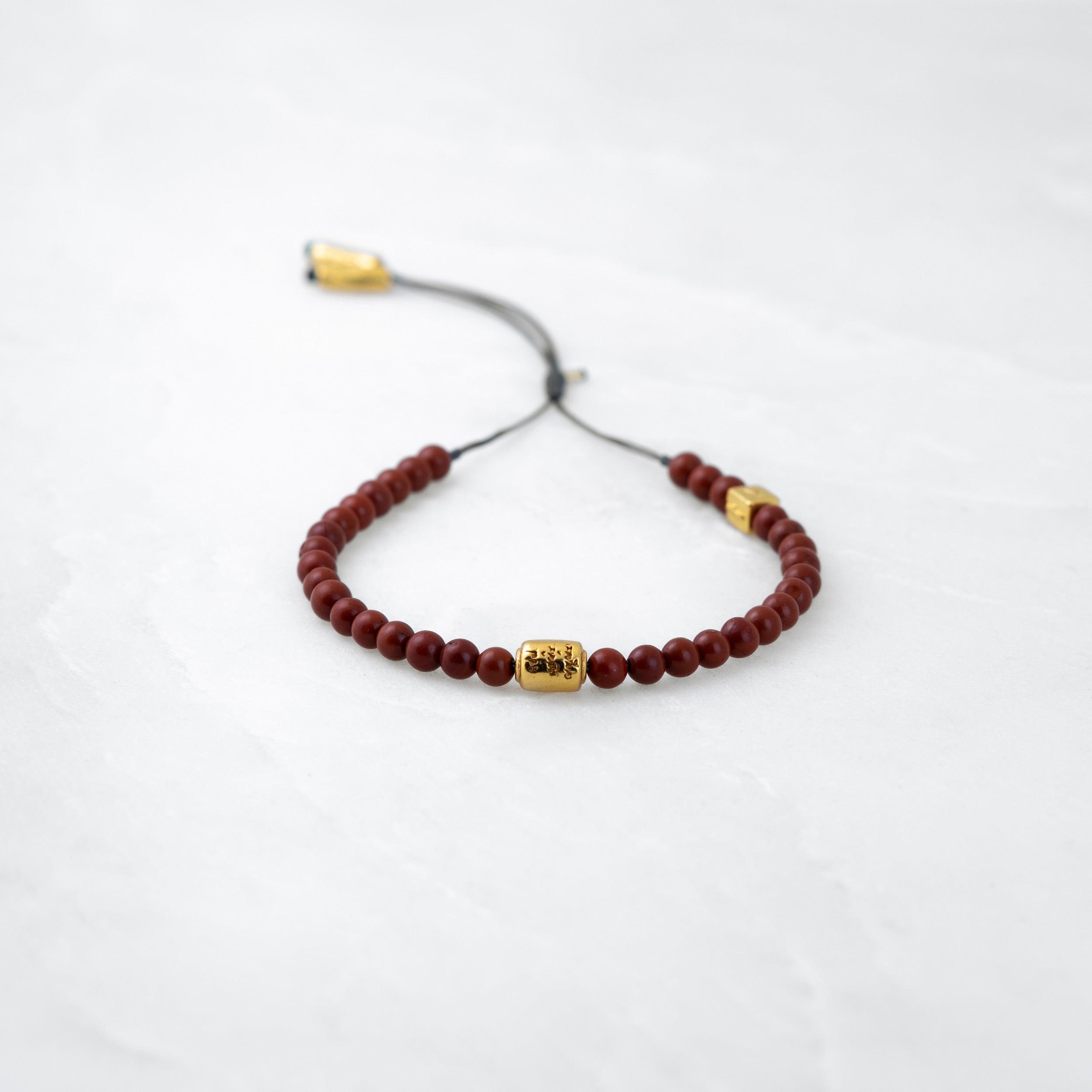 Bracelet MOSO - Jaspe - Doré - Roseparo Bijoux