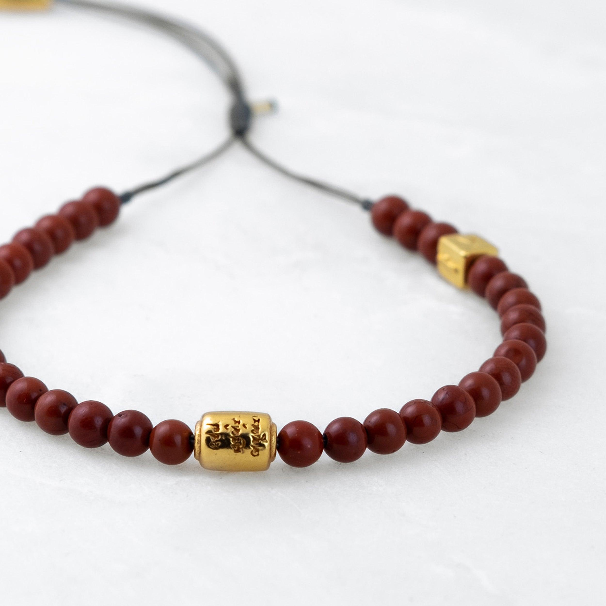 Bracelet MOSO - Jaspe - Doré - Roseparo Bijoux