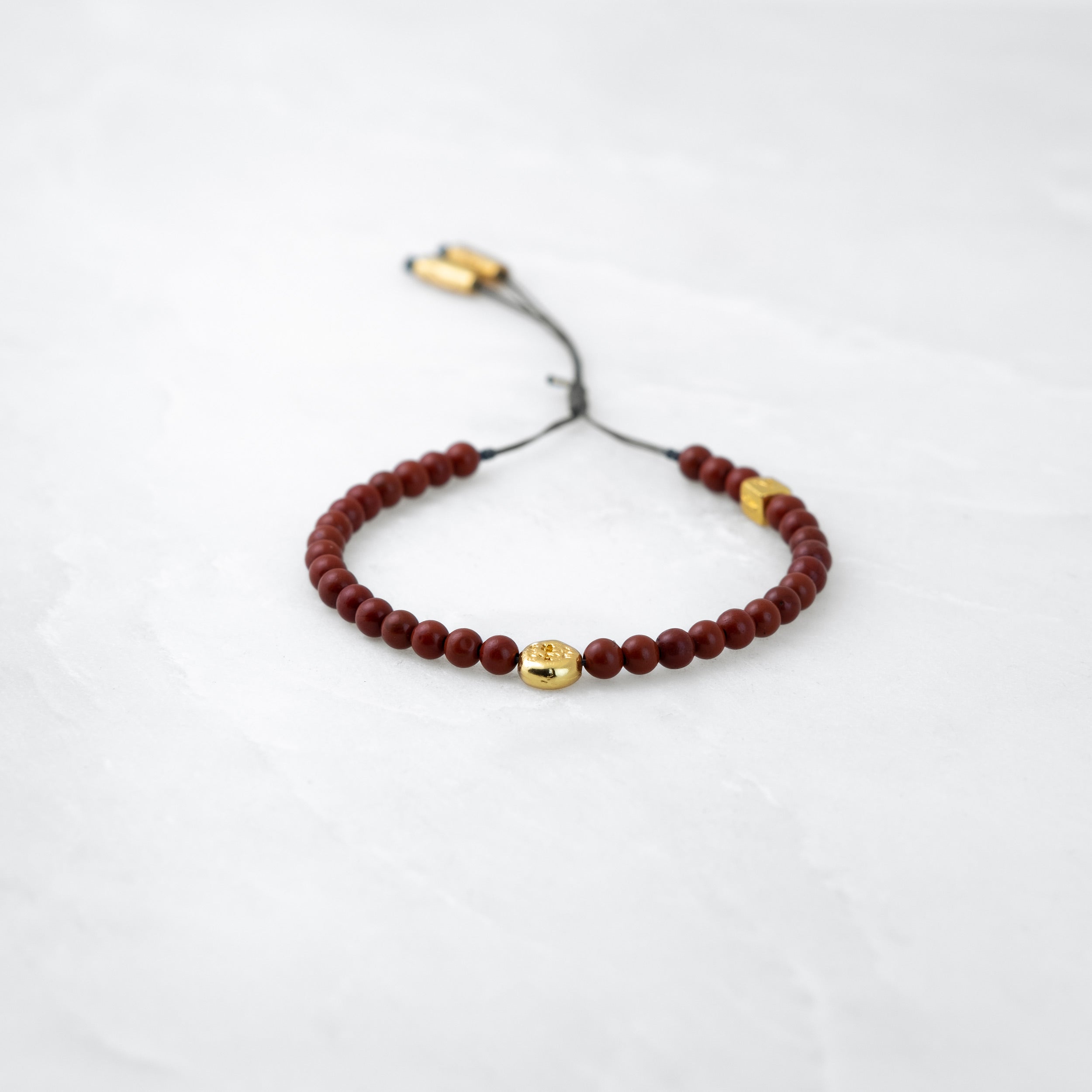 MALA bracelet - Jasper, golden Mani