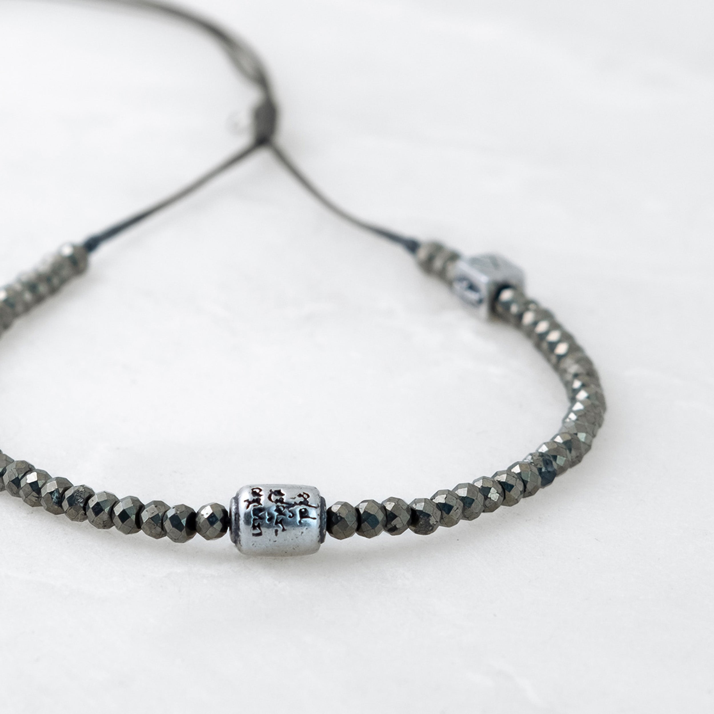 MALA bracelet - Pyrite, silver Manikorlo