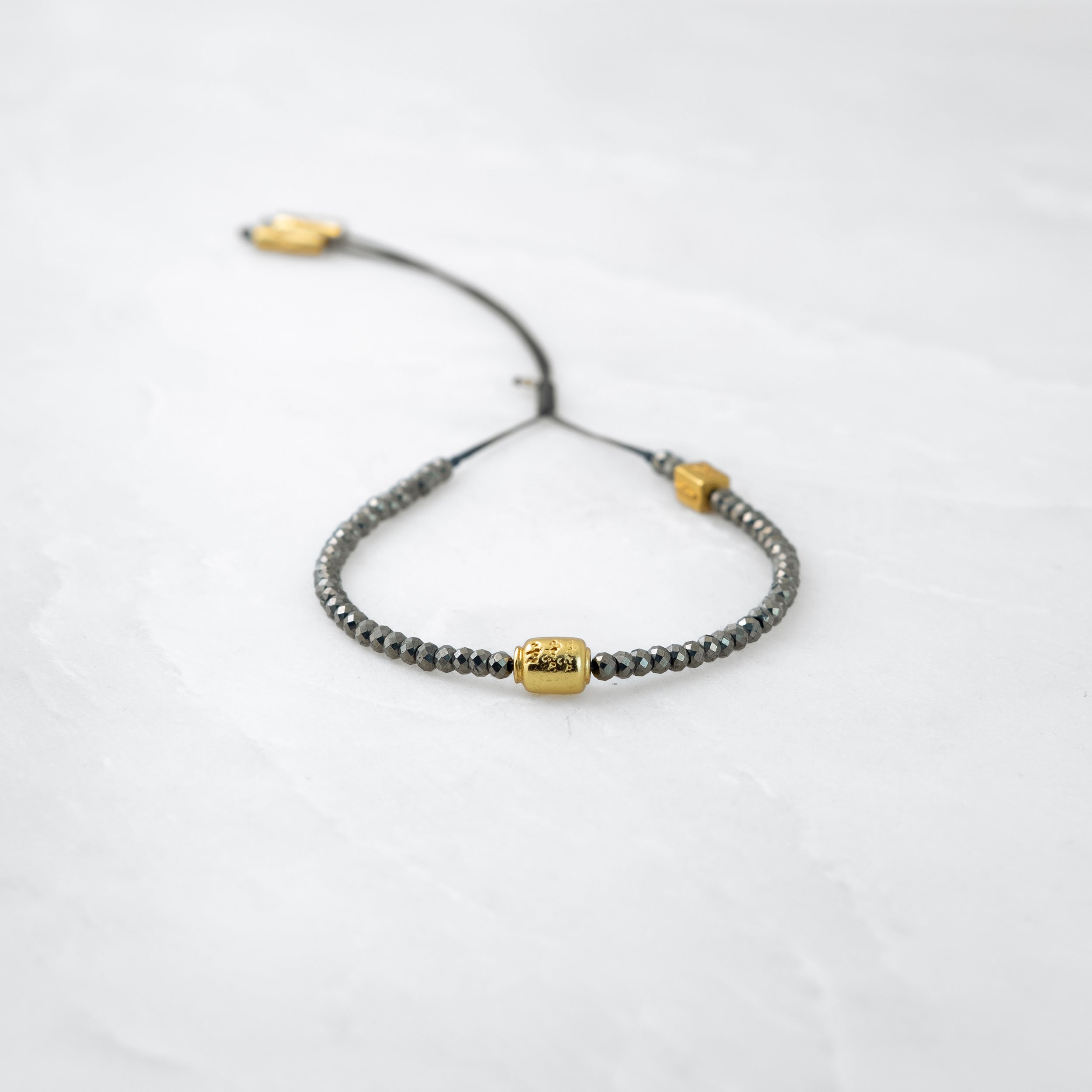 Bracelet MALA - Pyrite, Manikorlo doré