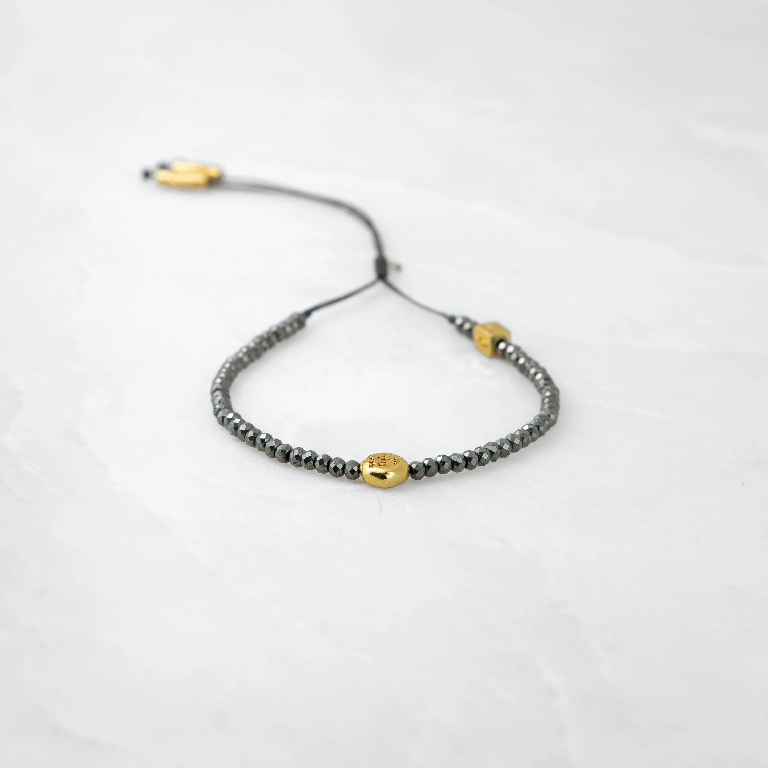 Bracelet MALA - Pyrite-Doré - Roseparo Bijoux