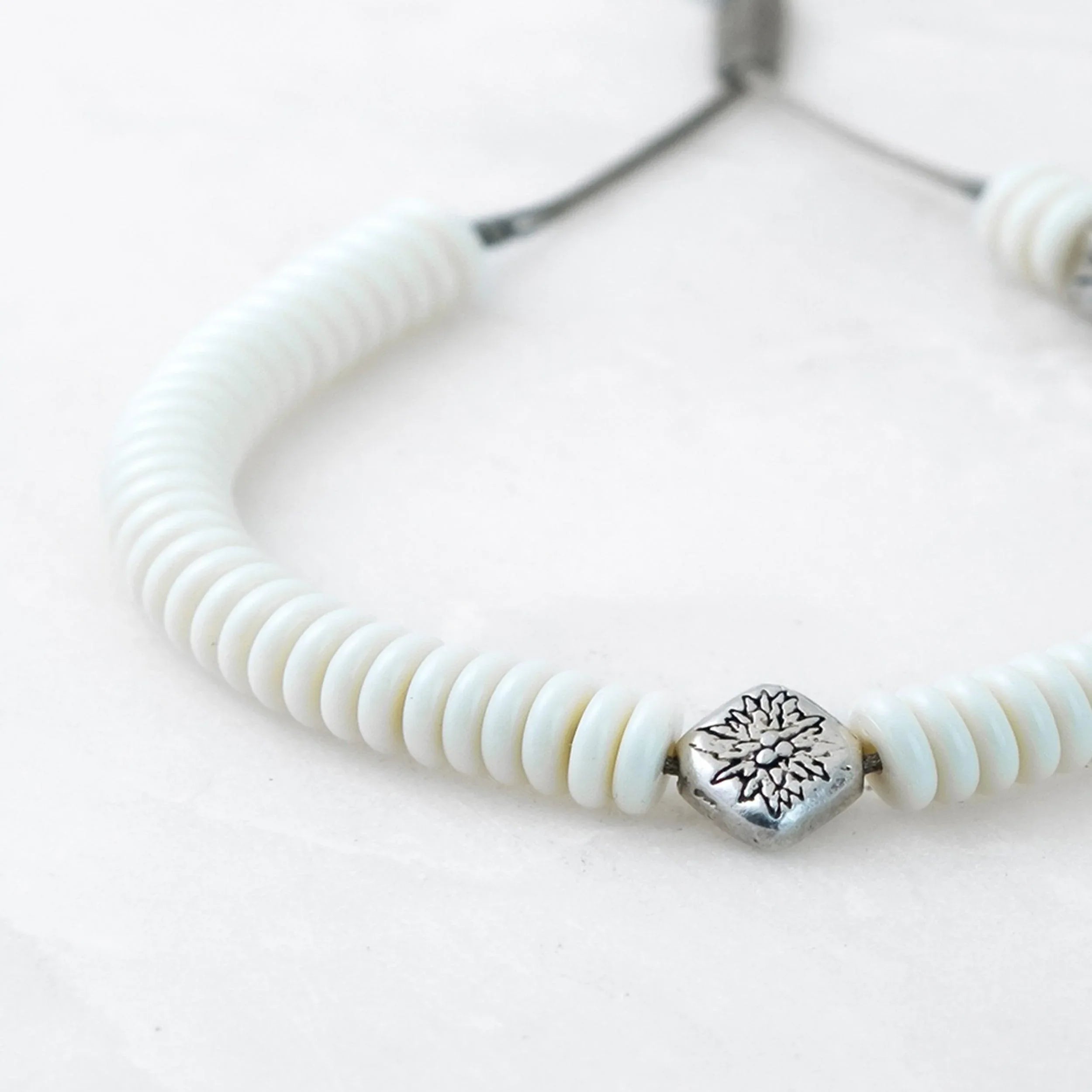 Bracelet MOSO - Résine - argenté - Roseparo Bijoux