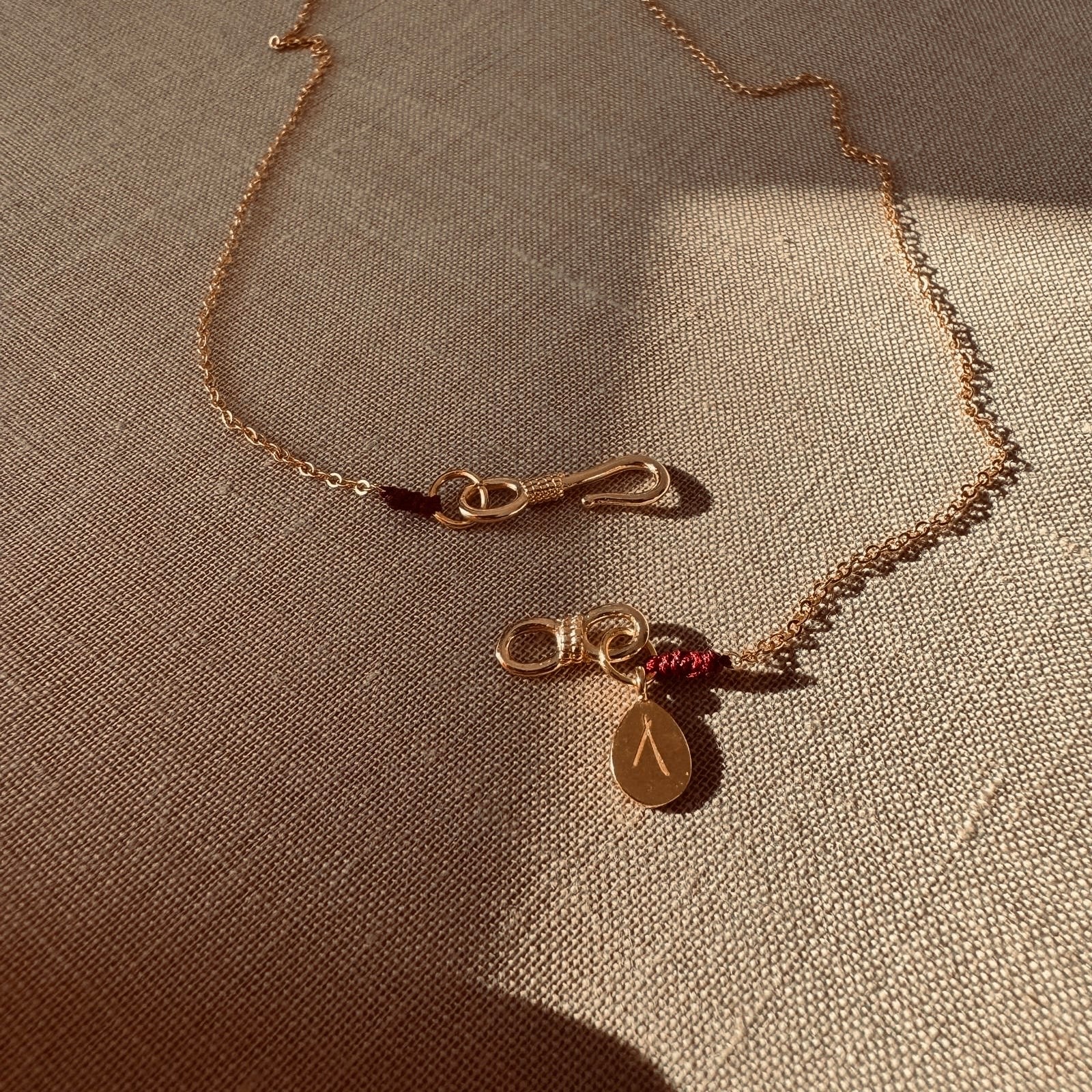 Collier - Petite fleur Turquoise & corail