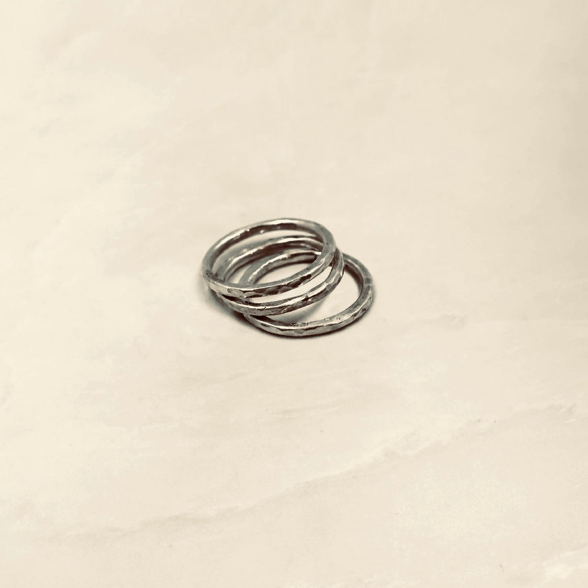 Bague ATELIER - Trois anneaux, argent massif