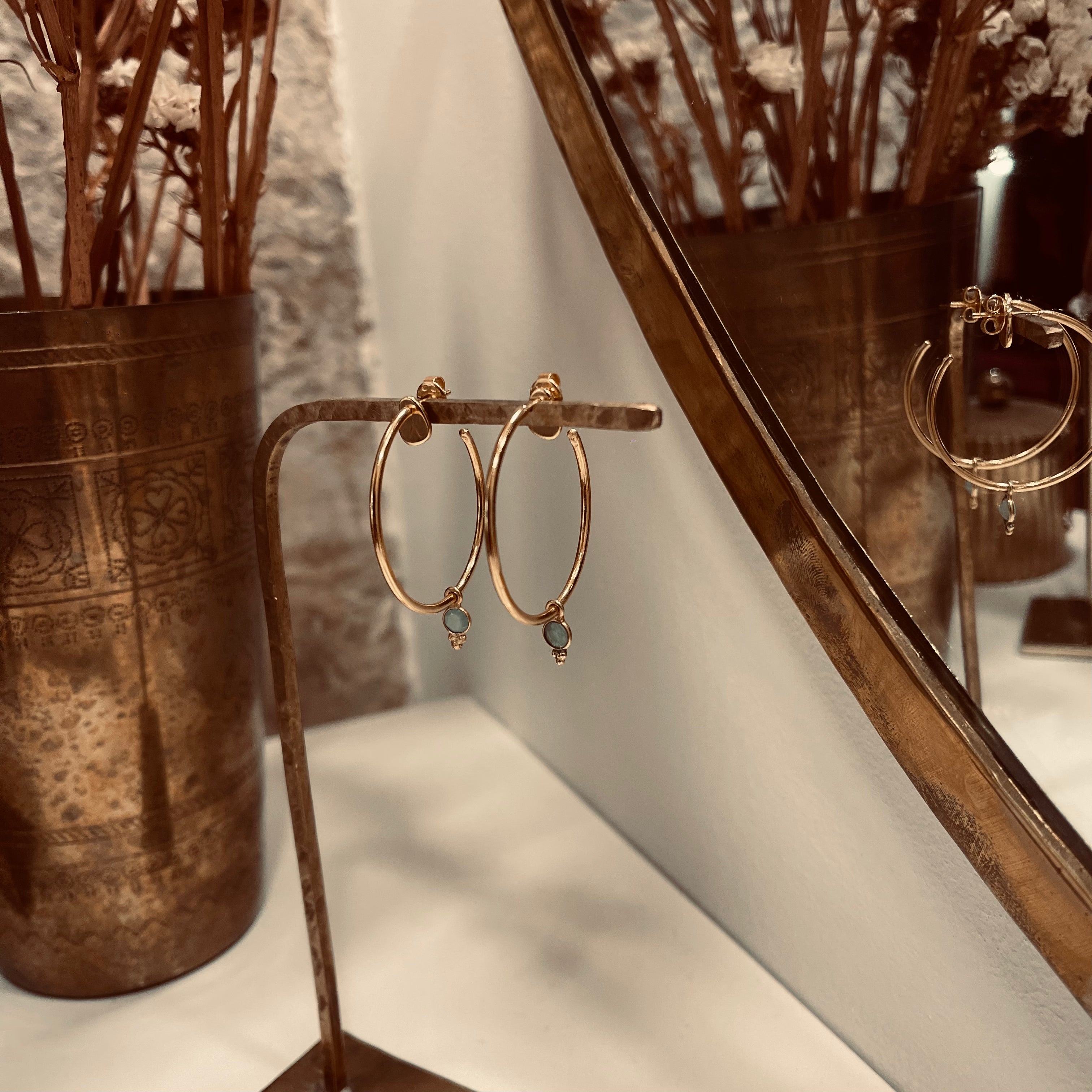 Boucles d’oreilles précieux