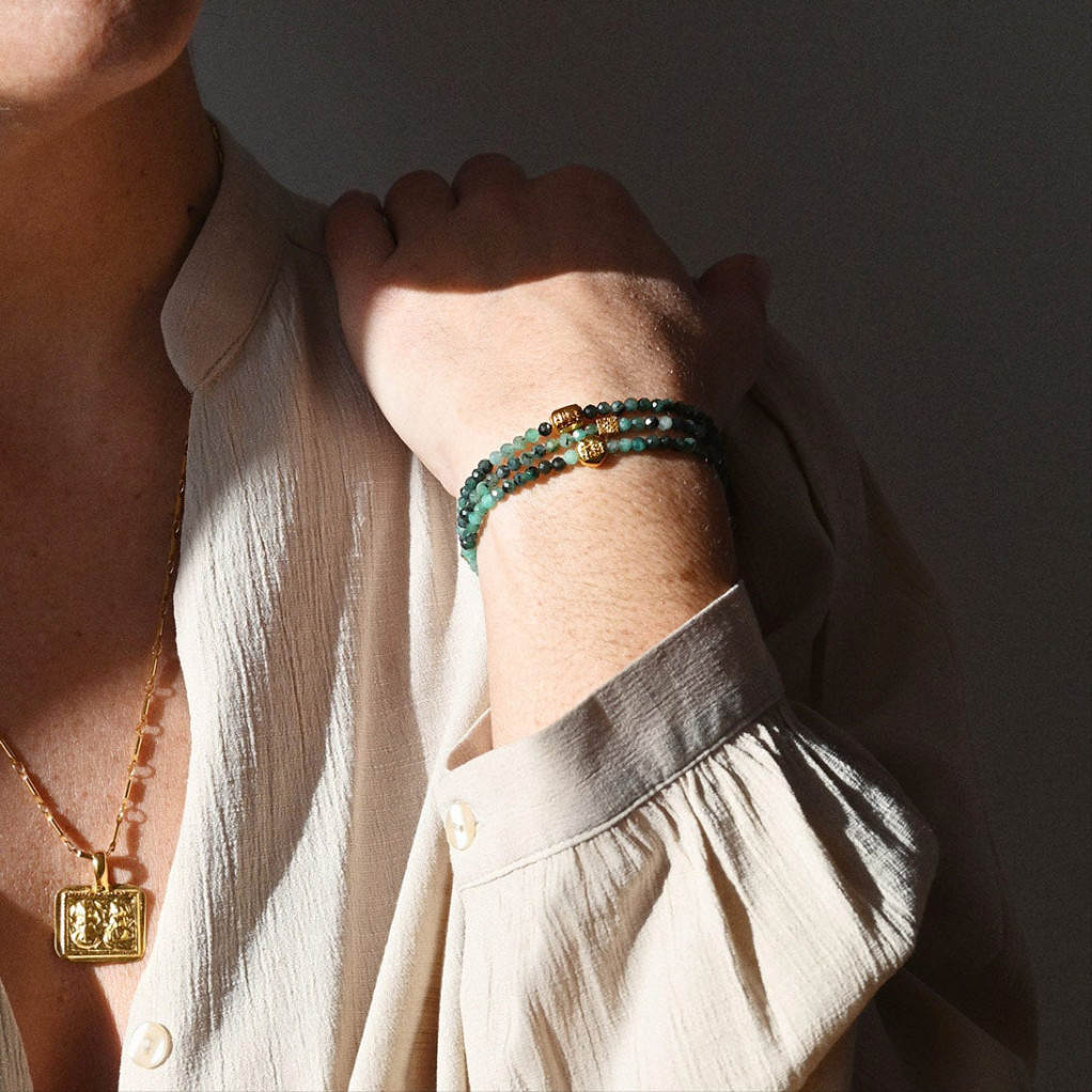 Bracelet MALA PRECIEUX - Emeraude, Bodhi
