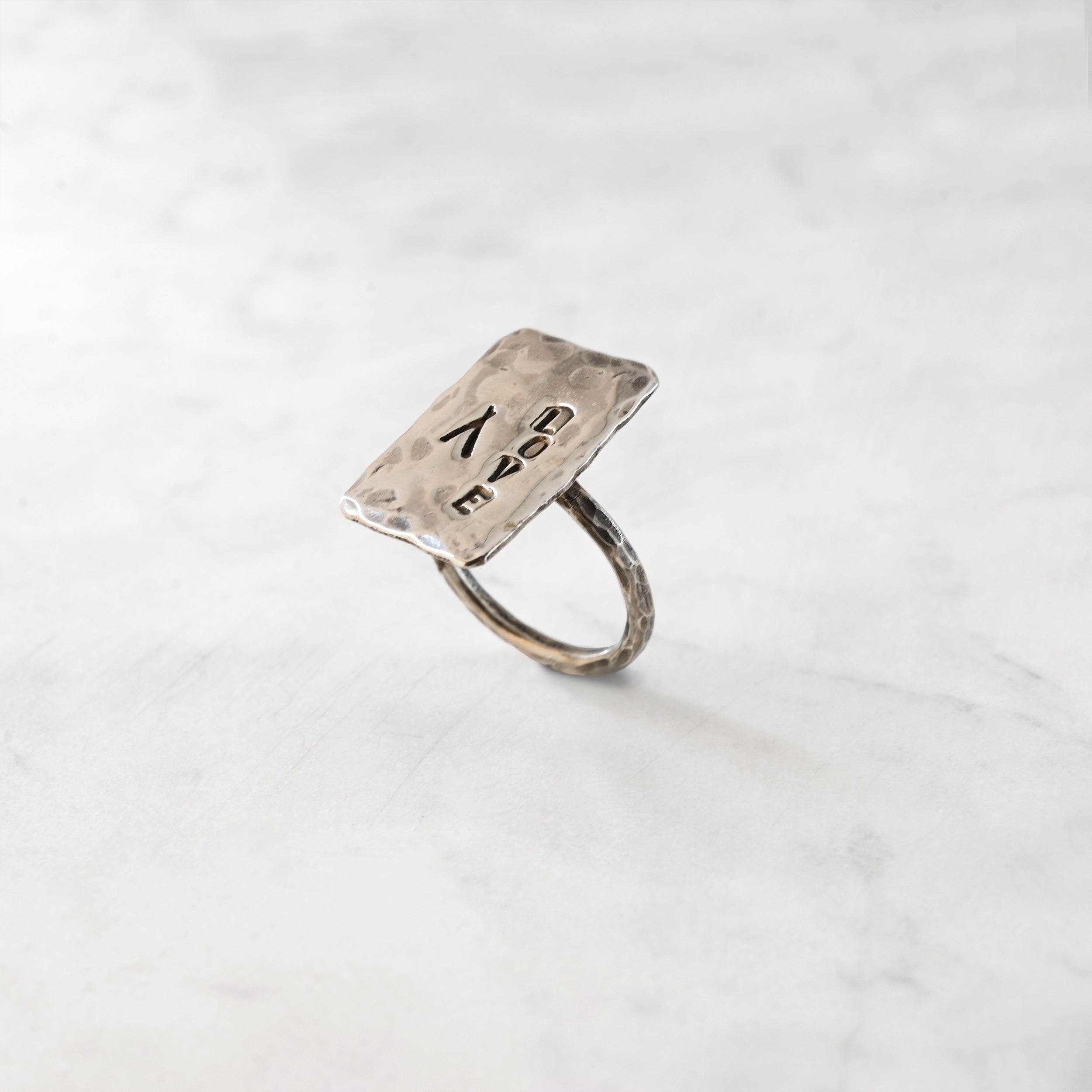 ATELIER ring - Love, silver