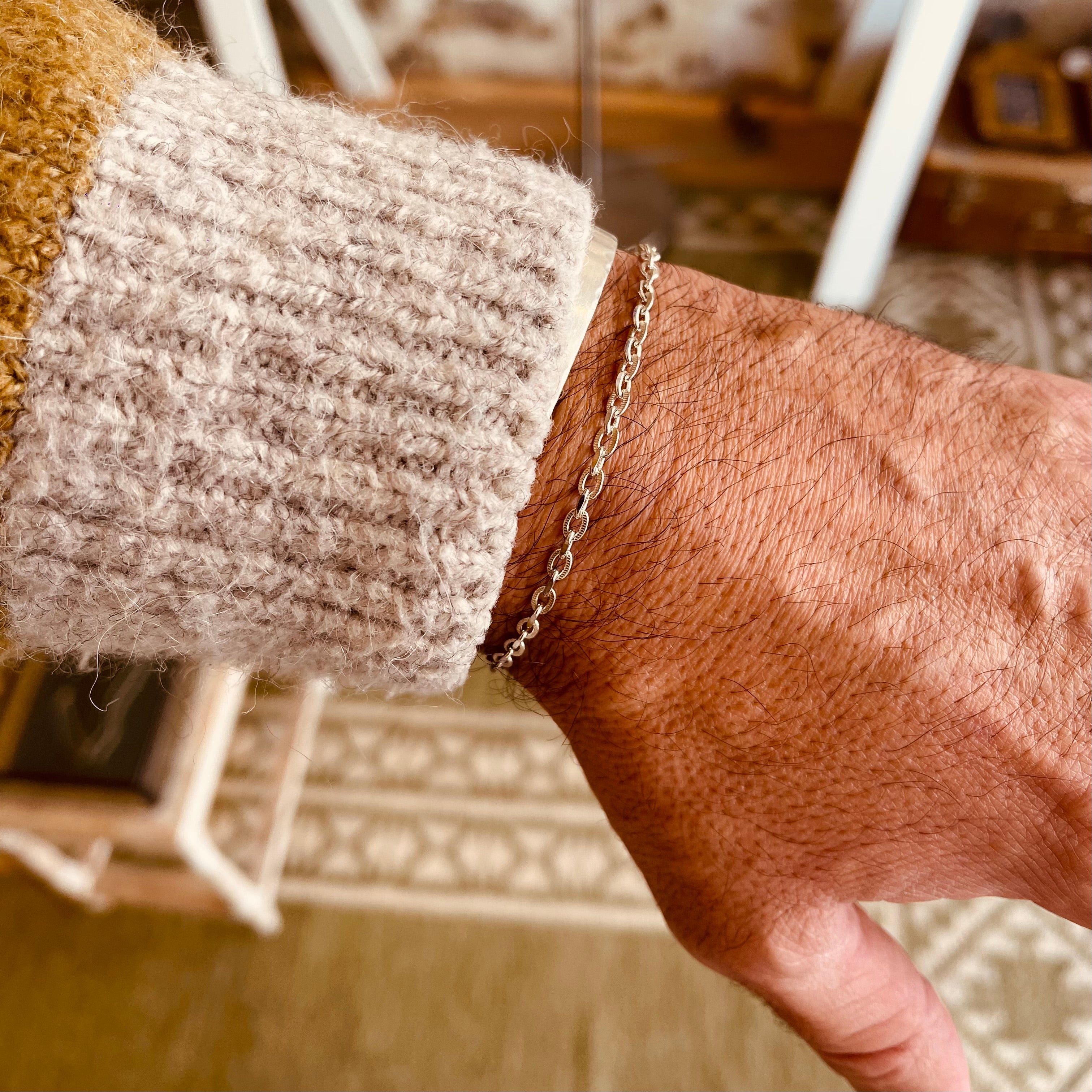 Bracelet Atelier - chaîne argent