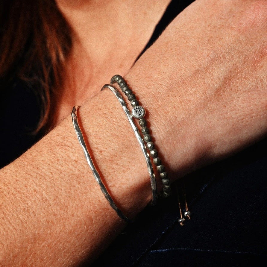 Bracelet MALA - Pyrite-Argenté