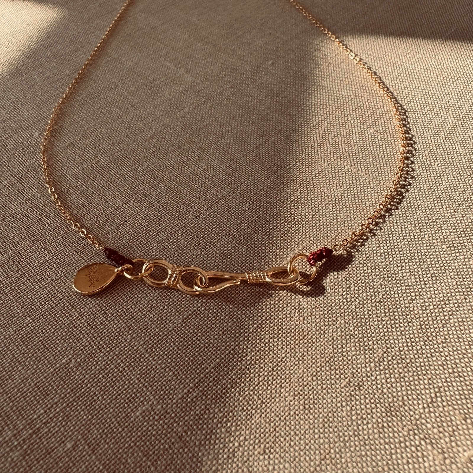 Collier - Petite fleur Turquoise & corail