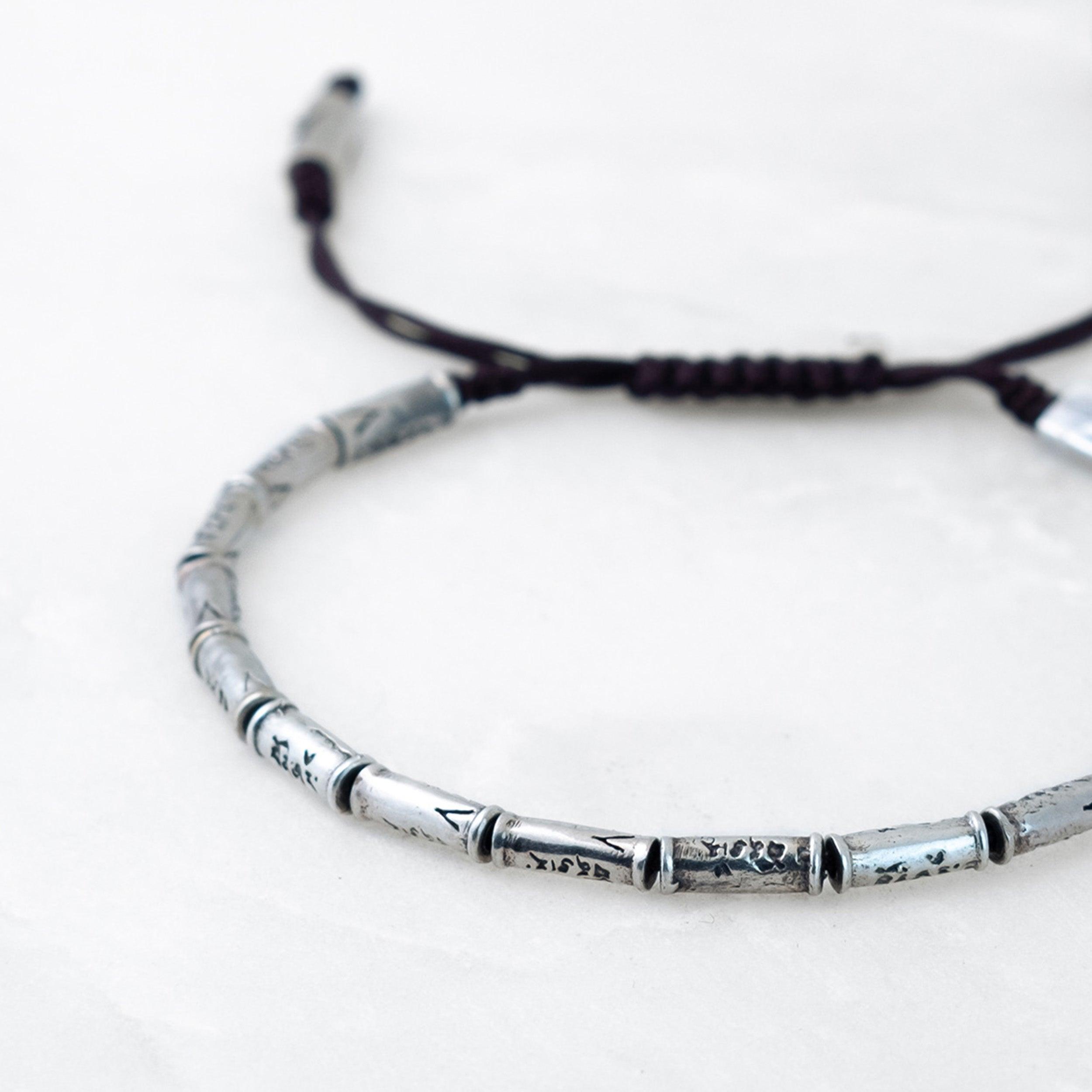 Bracelet ESSENTIEL - Jangbu argenté - Roseparo Bijoux