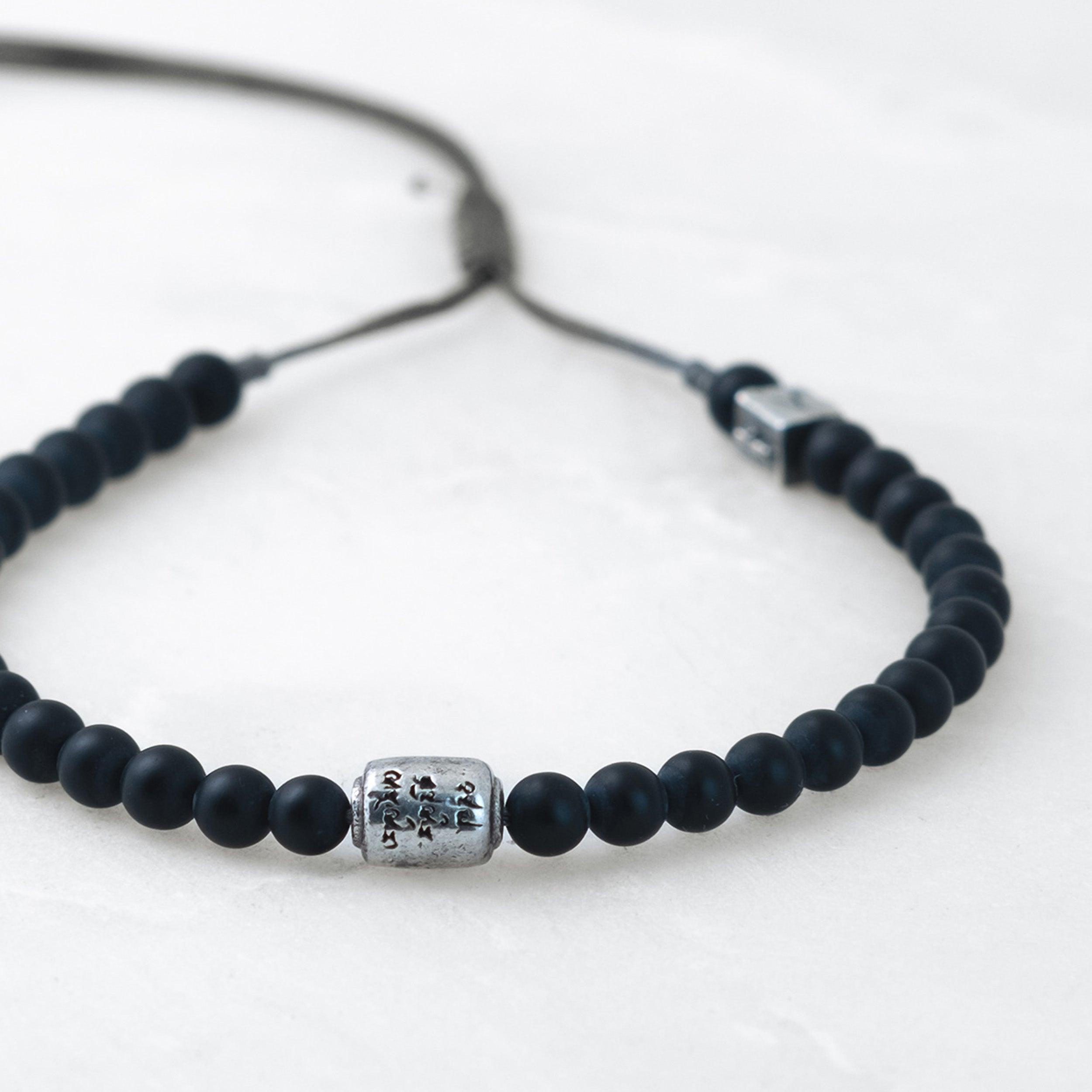 Bracelet MALA - Basalte-Argent - Roseparo Bijoux