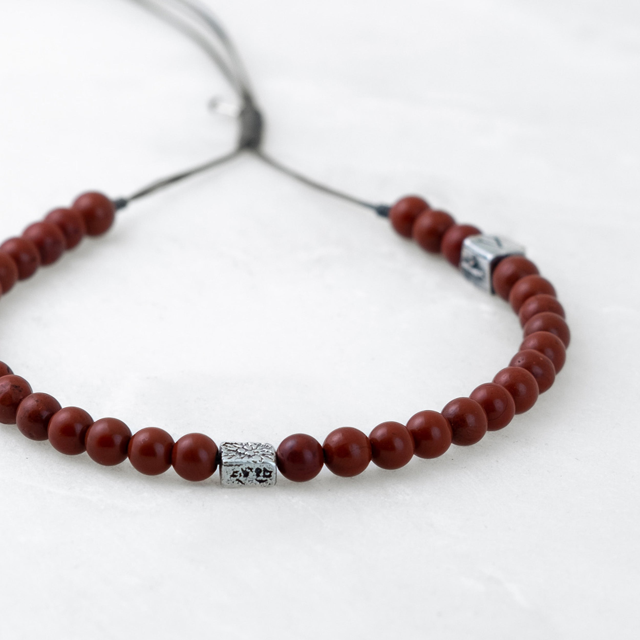 Bracelet MALA - Jaspe, Bodhi argenté