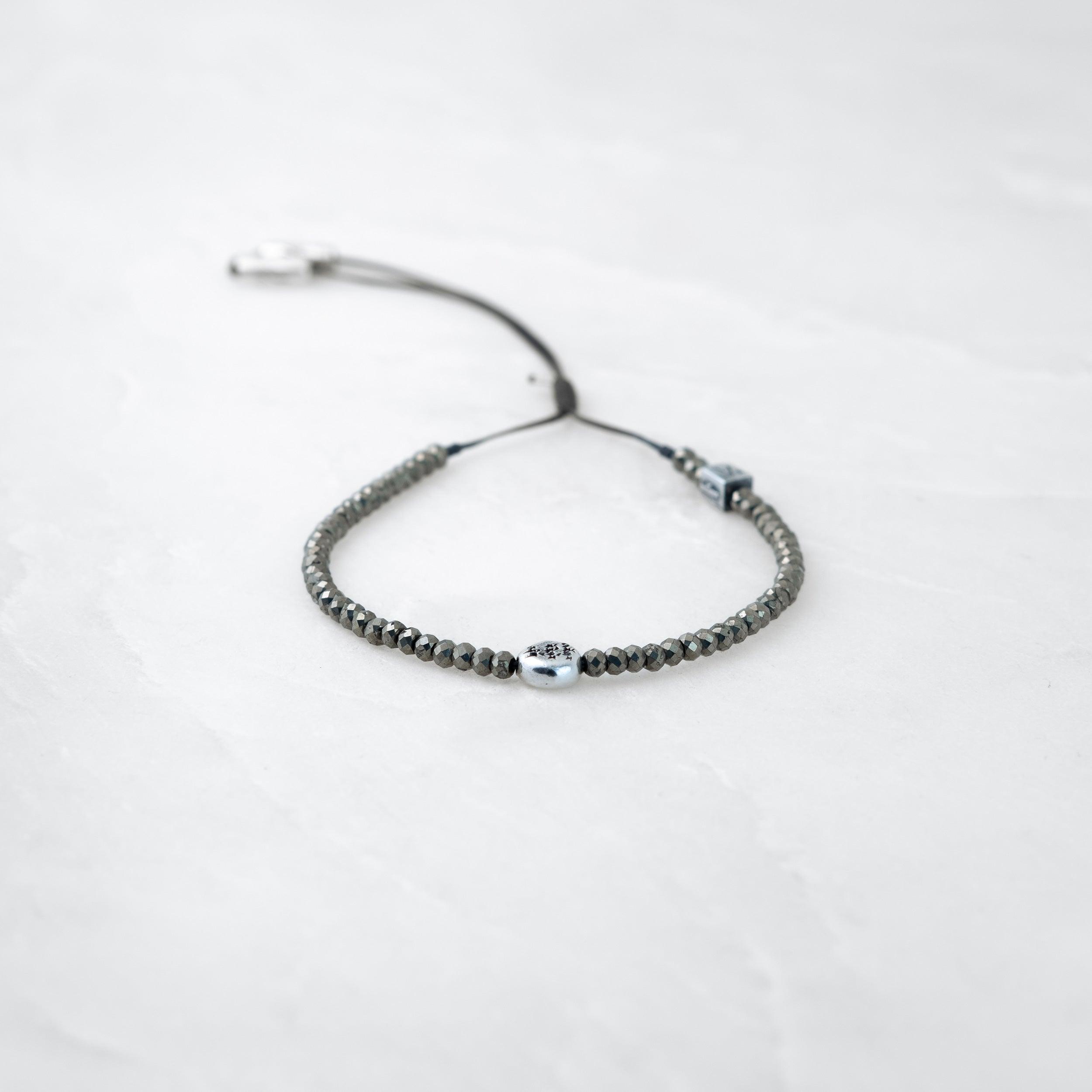 Bracelet MALA - Pyrite-Argenté - Roseparo Bijoux
