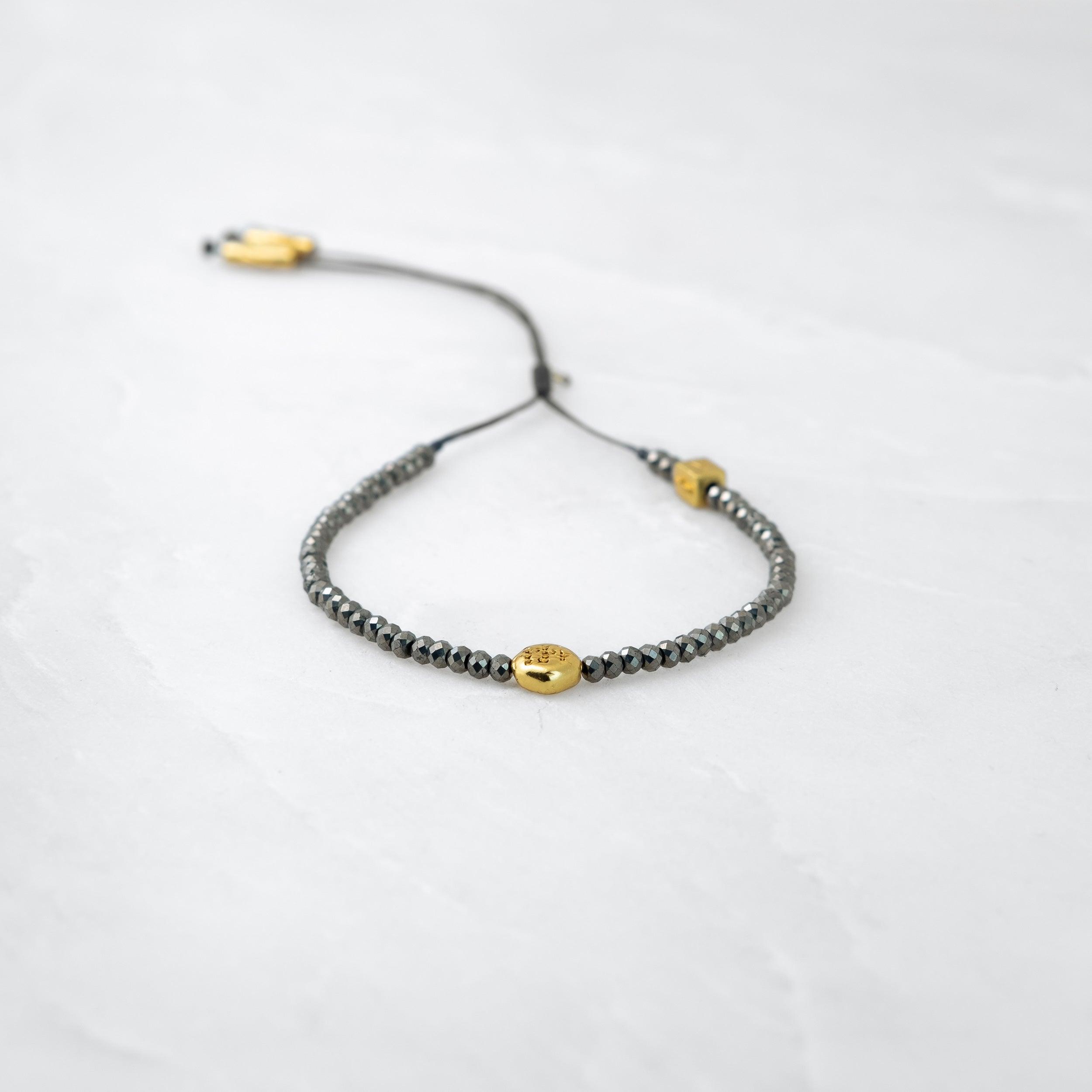 Bracelet MALA - Pyrite-Doré - Roseparo Bijoux