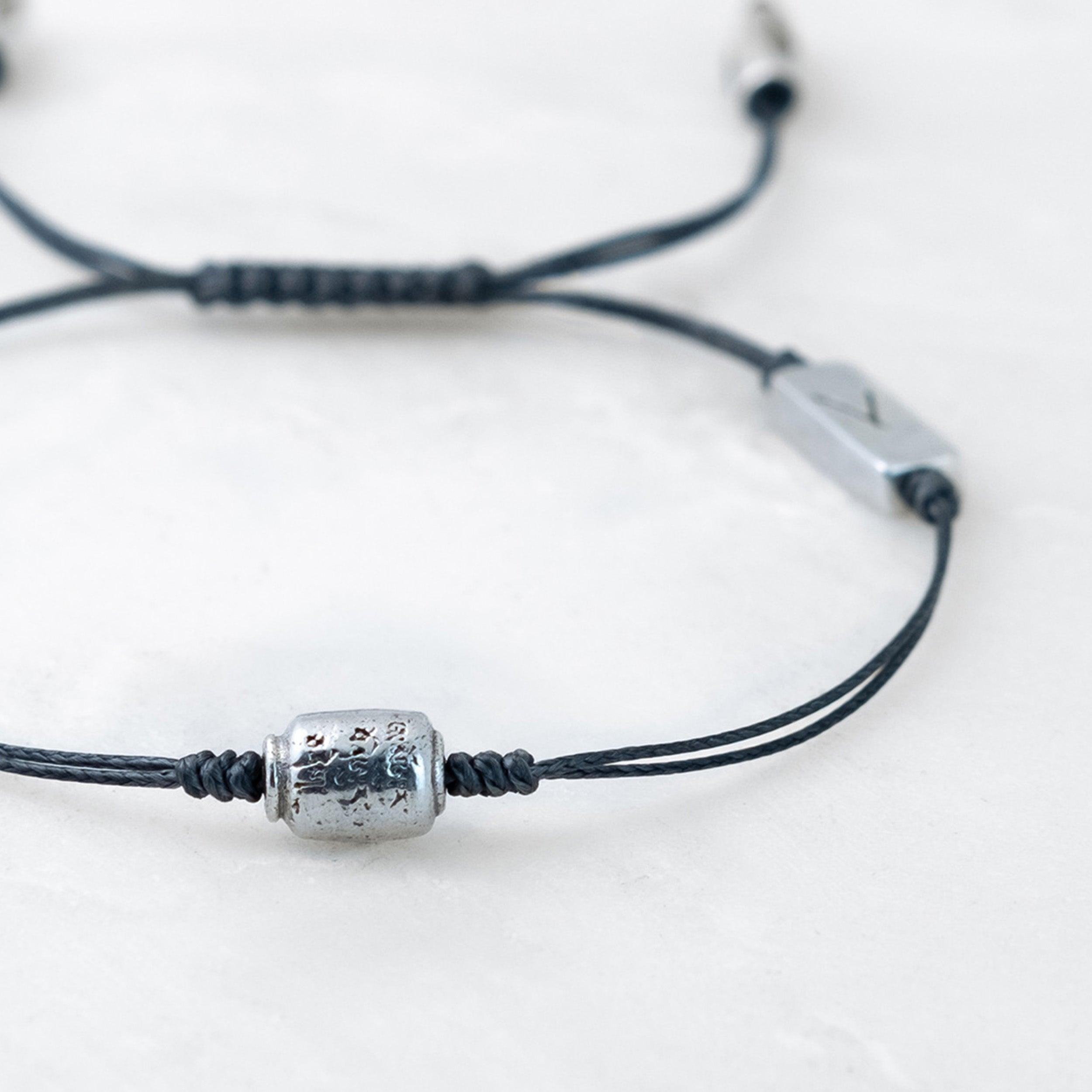 Bracelet CHANCE SIGNATURE - Manikorlo argenté - Roseparo Bijoux