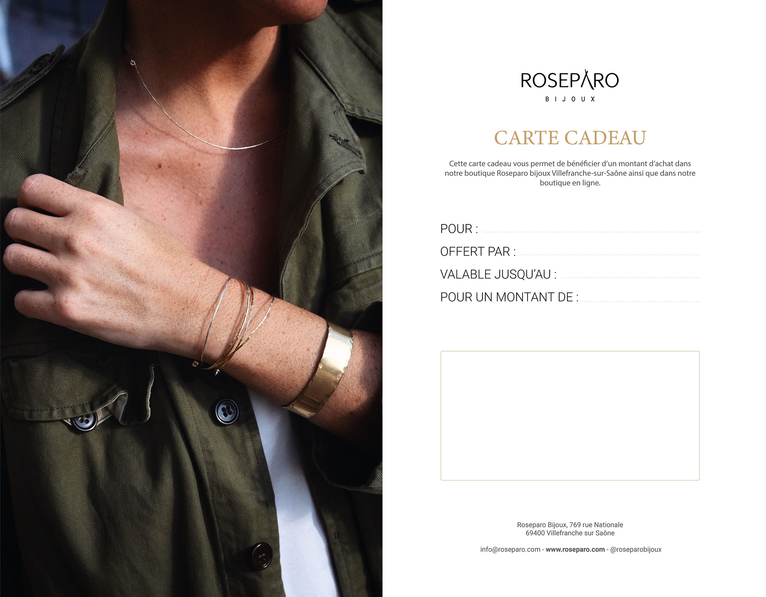 CARTE CADEAU ROSEPARO