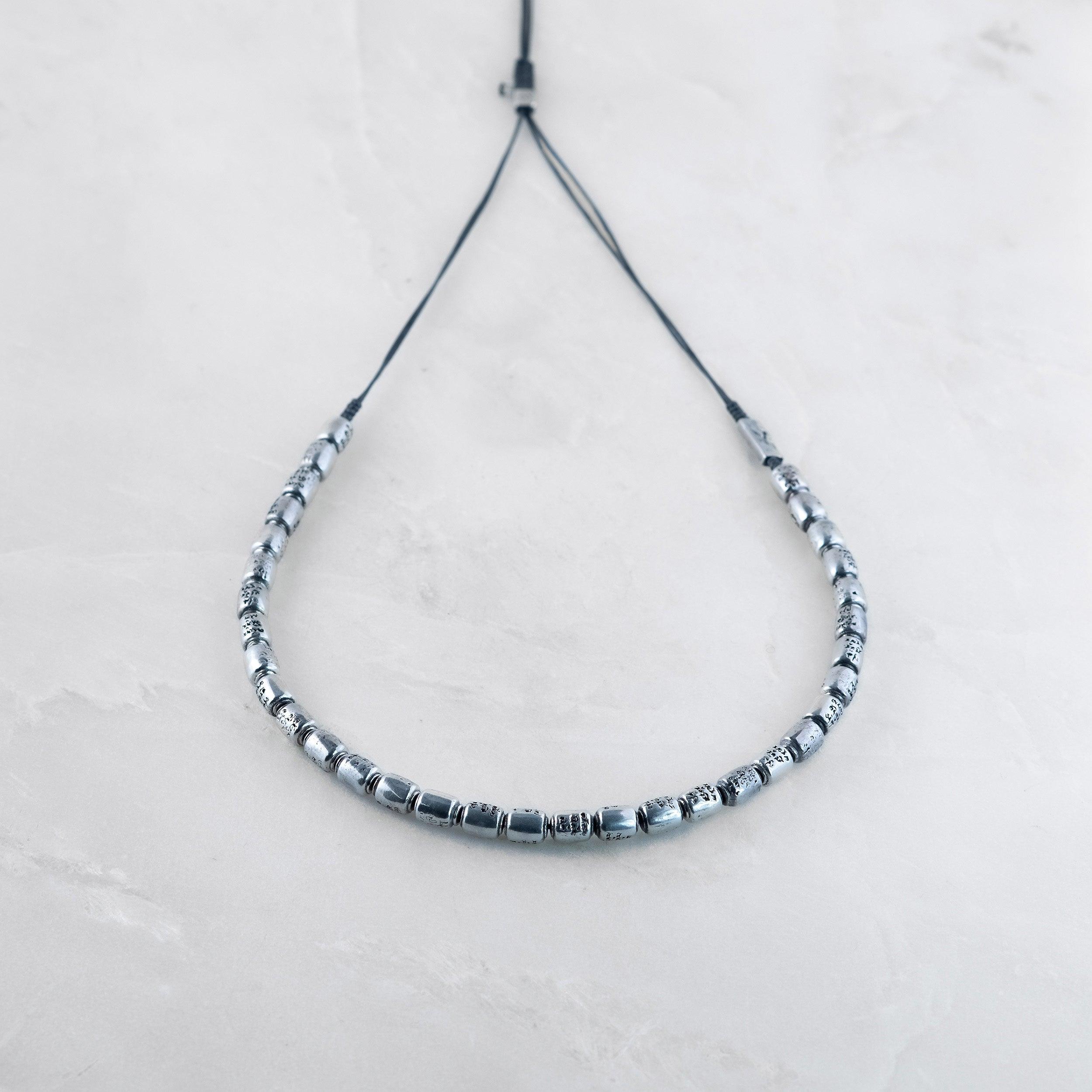 Collier ESSENTIEL - Manikorlo argenté - Roseparo Bijoux