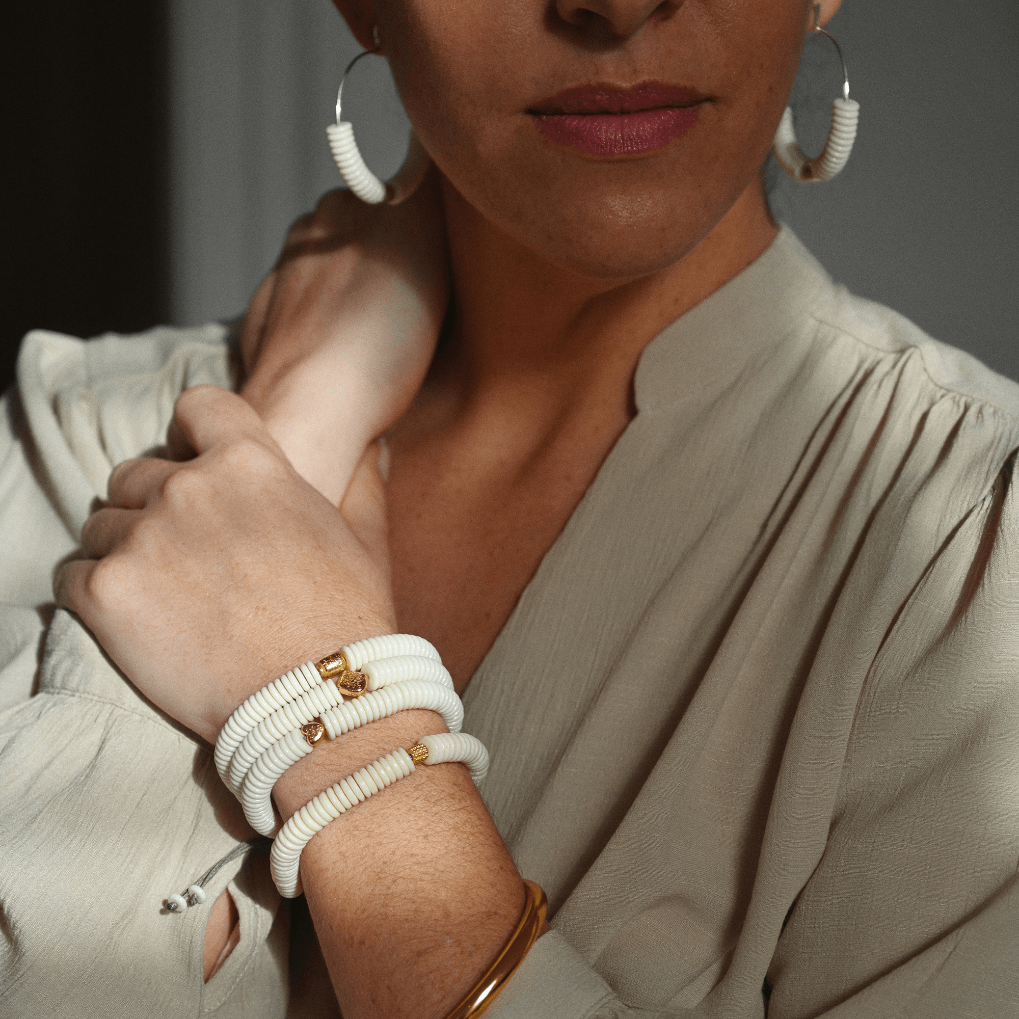 Bracelet MOSO - Résine - doré - Roseparo Bijoux